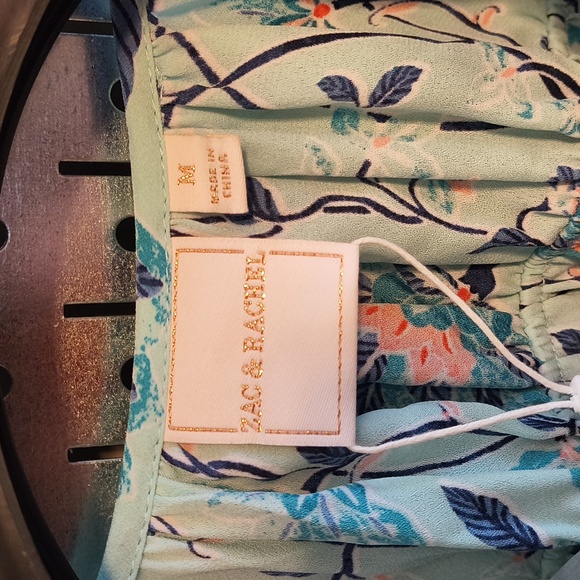 Zac & Rachel Light Blue Floral Blouse - Picture 3 of 6